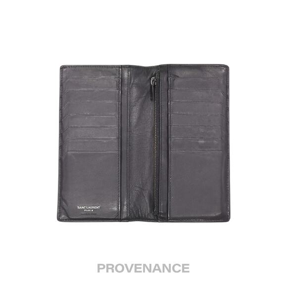🔴 Saint Laurent Paris SLP Long Wallet - Black Calfskin Leather - Picture 5 of 9